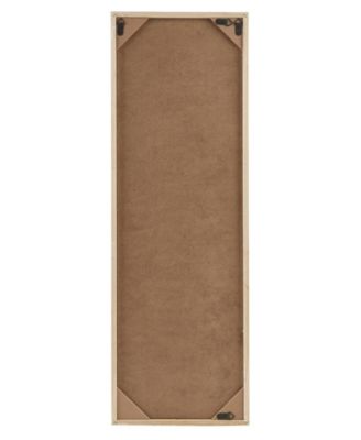 Laurel Branches Carved Wood Panel Wall Decor