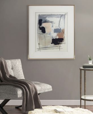 Abstract Reveal Double Matted Framed Glass Wall Art