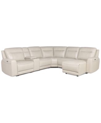 Furniture CLOSEOUT! Blairemoore Leather Sectional Collection, Created ...