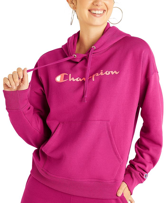 Champion Women's Relaxed Logo Print Hoodie - Macy's