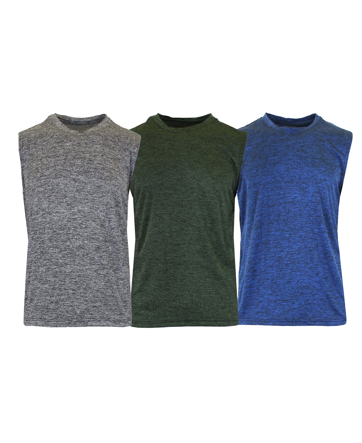  Galaxy By Harvic Men's Performance Muscle T-shirt, Pack of 3