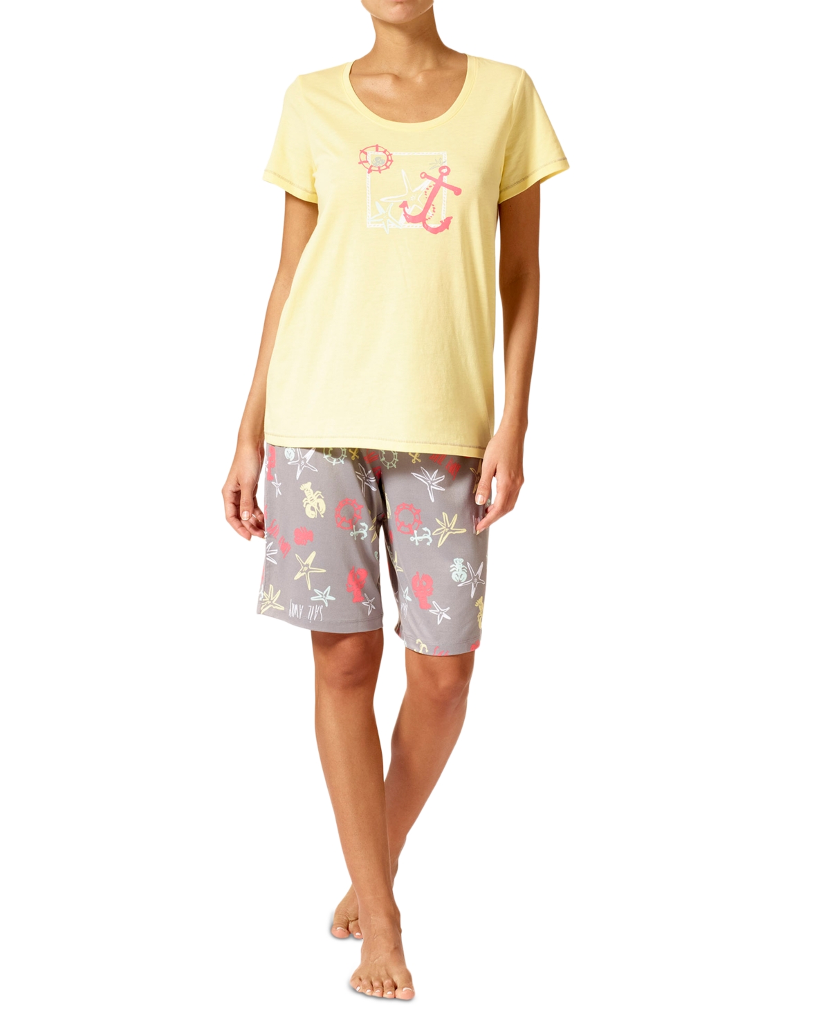 Hue bermuda sales pajama shorts
