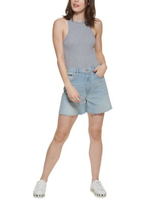 DKNY Jeans Kent High Rise Denim Shorts