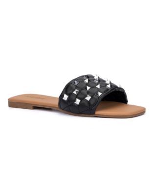 Olivia Miller Women's Shelly Slide Flat Sandals - Macy's