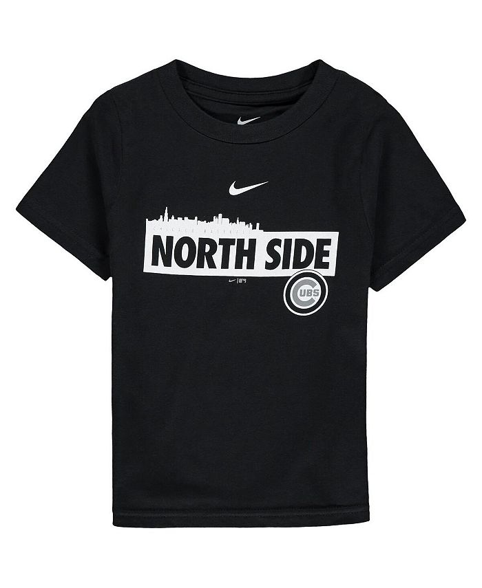 Nike Toddler Boys and Girls Black Chicago Cubs Nickname Skyline T-shirt -  Macy's