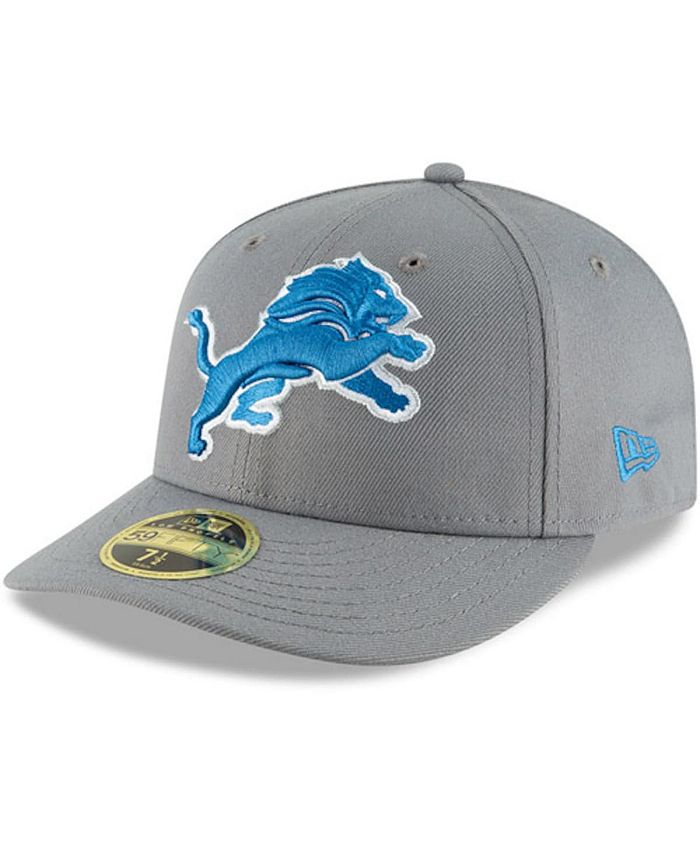 Men's New Era Detroit Lions Color Rush Gray Omaha Low Profile