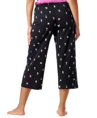 Women's Sleepwell Printed Knit Capri Pajama Pant Made with Temperature Regulating Technology