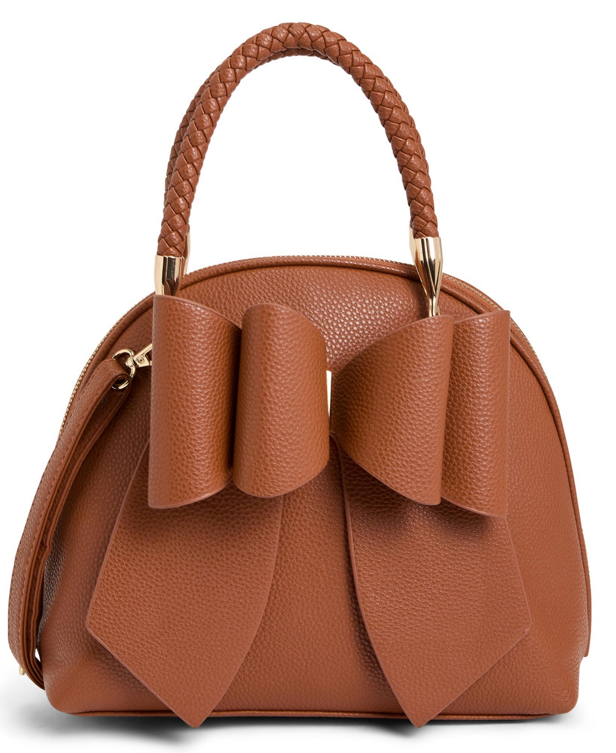 Women's Bea Braided Top Handle Satchel - Brown