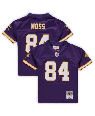 Preschool Boys and Girls Randy Moss Purple Minnesota Vikings 1998 Retired Legacy Jersey