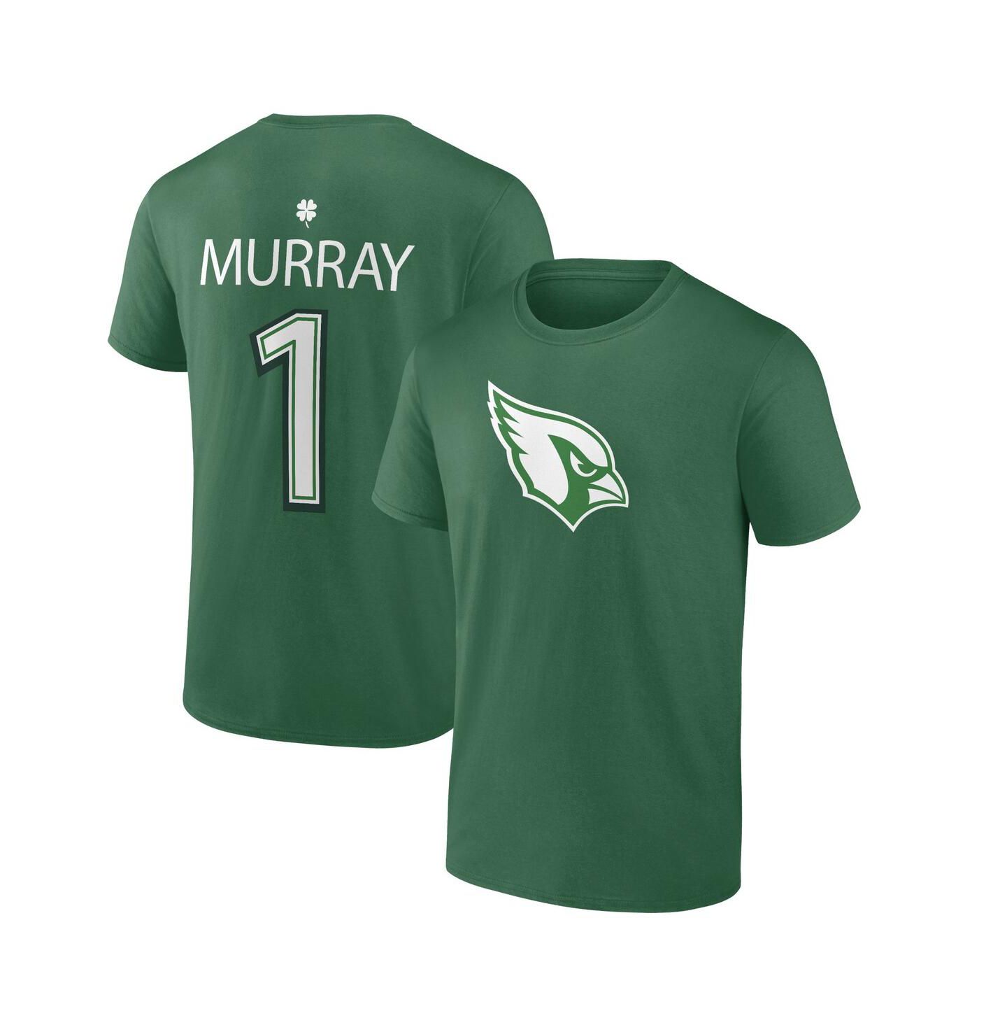 Мужская футболка Fanatics Kyler Murray Green Arizona Cardinals St. Patrick's Day Icon Player — фото 2