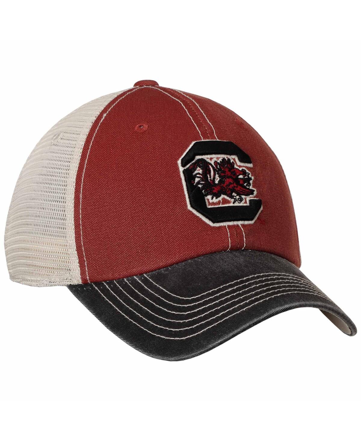Top Of The World Men's  Garnet, Black South Carolina Gamecocks Offroad Trucker Adjustable Hat In Garnet,black