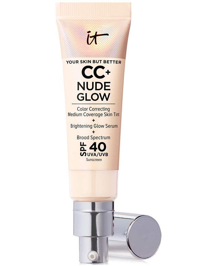It Cosmetics CC+ Nude Glow Lightweight Foundation + Glow Serum SPF 40 Light Medium