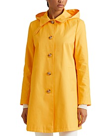 Women's Hooded Raincoat, Created for Macy's