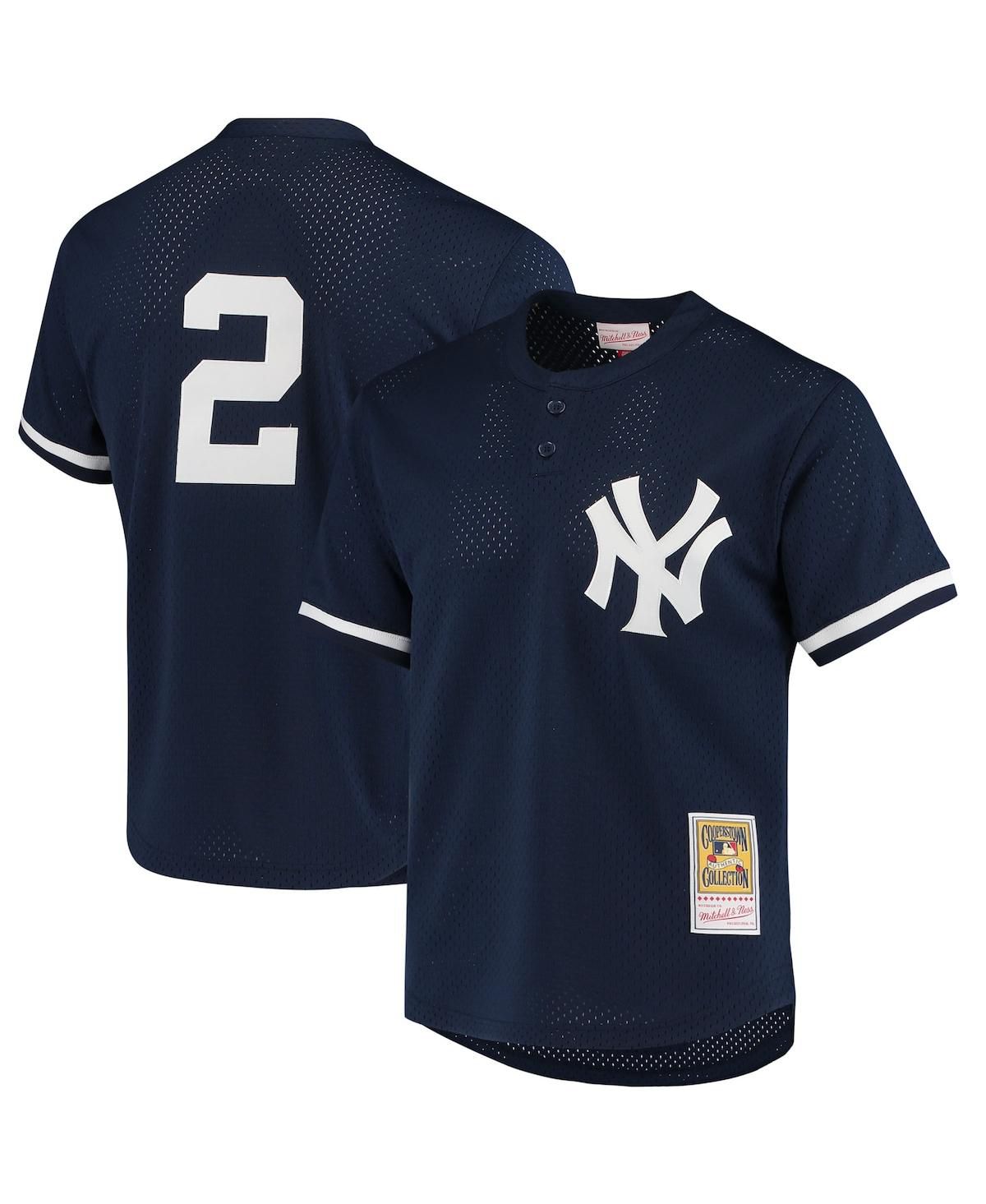 Мужская футболка Derek Jeter Navy New York Yankees из коллекции Cooperstown 1995 года выпуска для тренировок по бейсболу