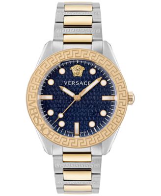 Versace - Men's Swiss Greca Dome Two Tone Bracelet Watch 42mm