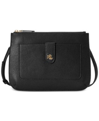 Lauren Ralph Pebbled Leather Medium Crossbody & Reviews Handbags & Accessories Macy's