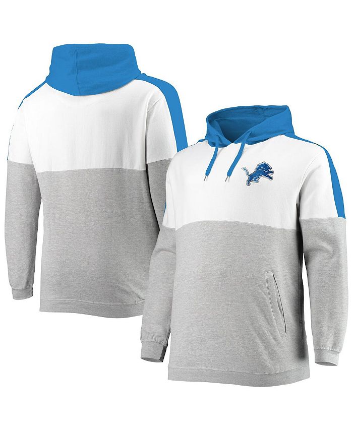 Profile Men's Blue, Heathered Gray Detroit Lions Big and Tall Team