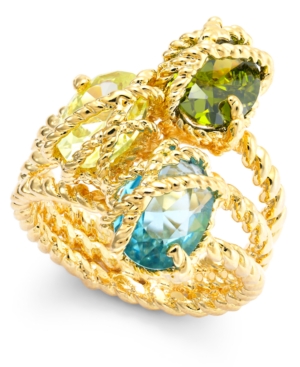 image of Charter Club Stone Trio Rope Ring, Created for Macy-s