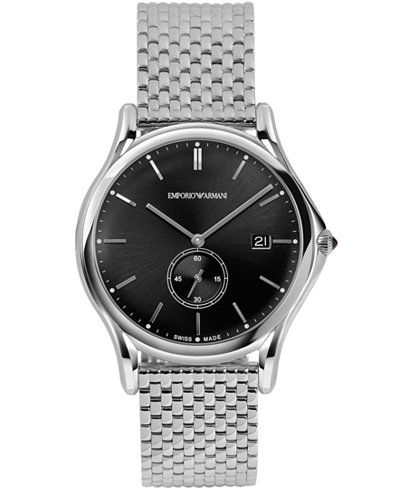 Emporio Armani Men's Swiss Stainless Steel Bracelet Watch 40mm ARS1005