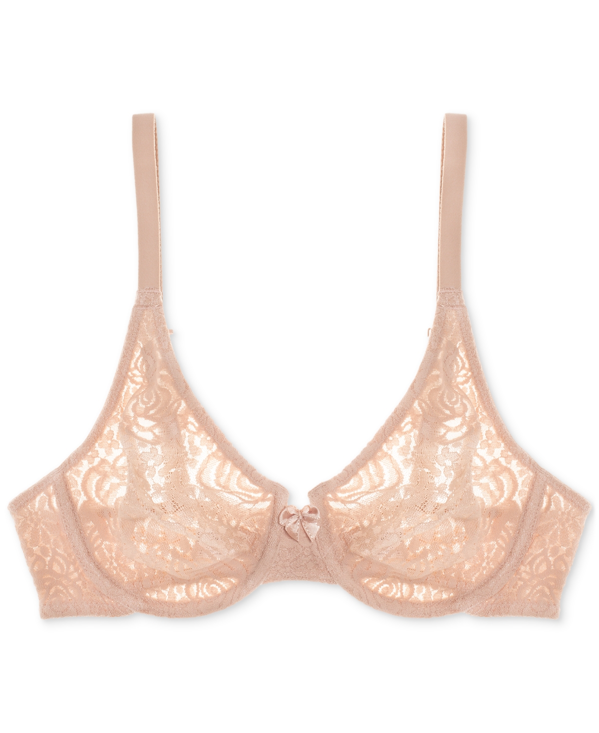 Wacoal Halo Lace Molded Underwire Bra , Up To G Cup -(Nude 5)
