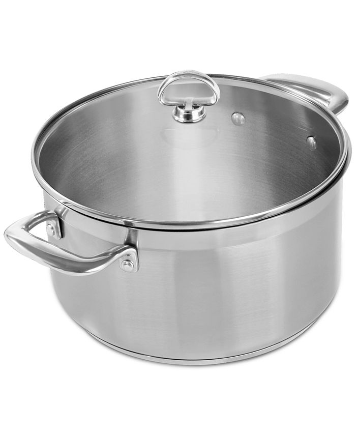 Chantal - Induction 21 Steel 6-Qt. Casserole with Glass Lid