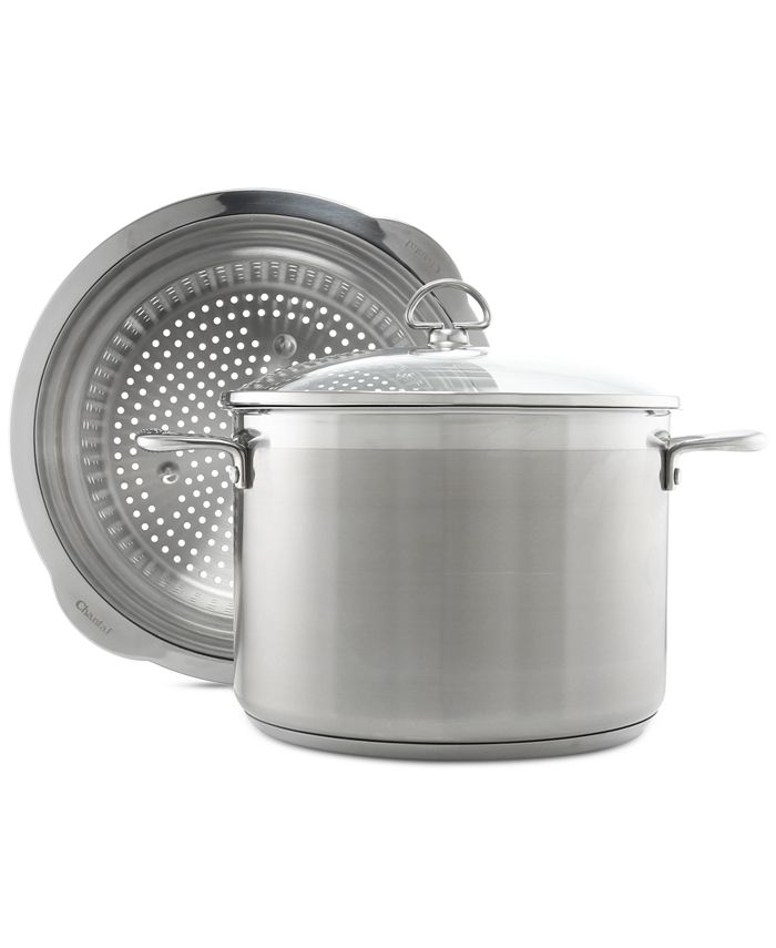 Signature Stainless Steel Stockpot with Colander Insert