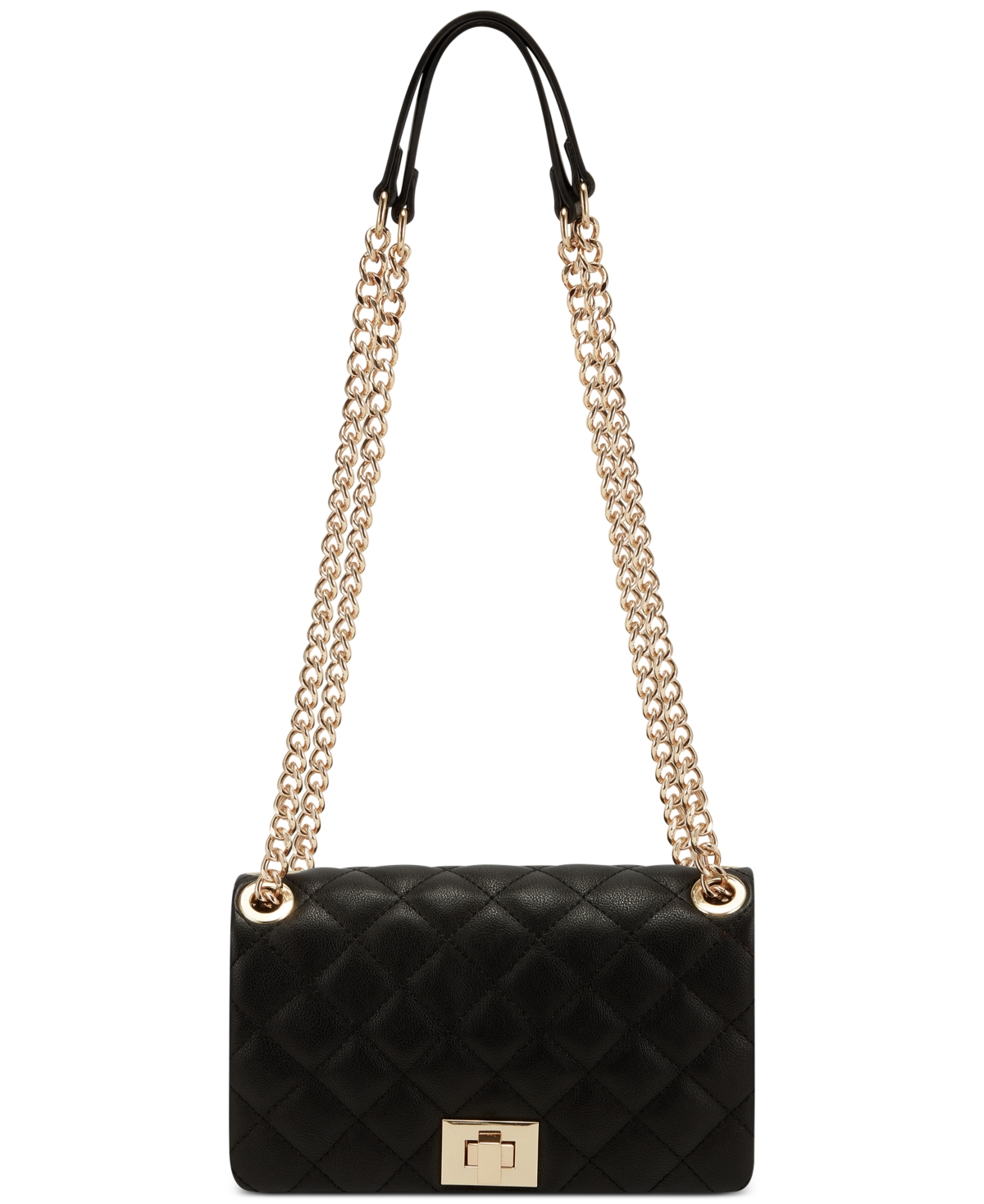 Inc International Concepts Small Ajae Quilted Crossbody, Created For Macy's In Black