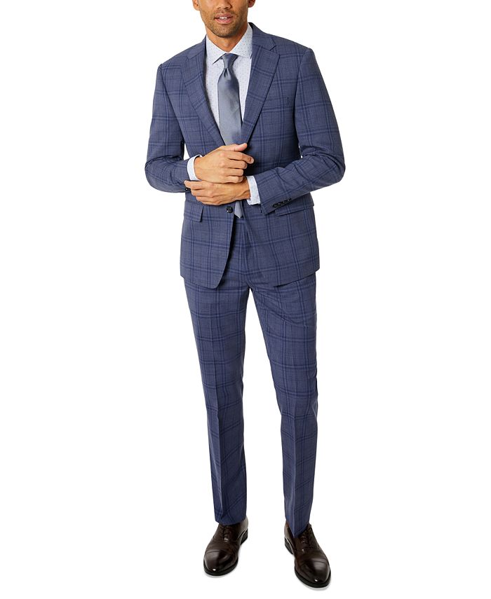 Calvin Klein Men's Slim-Fit Wool Suit - Macy's