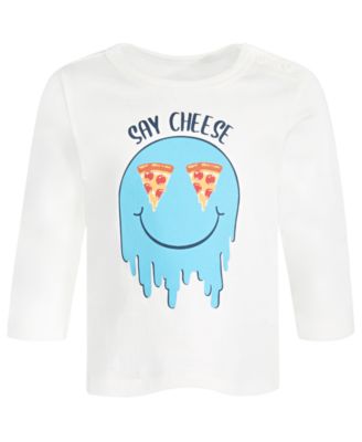 First Impressions - Toddler Boys Say Cheese Long-Sleeve Cotton T-Shirt