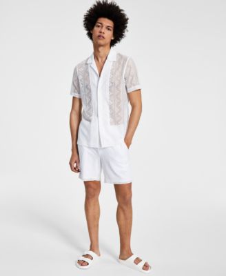 I.N.C. International Concepts - Men's Lace Camp Shirt