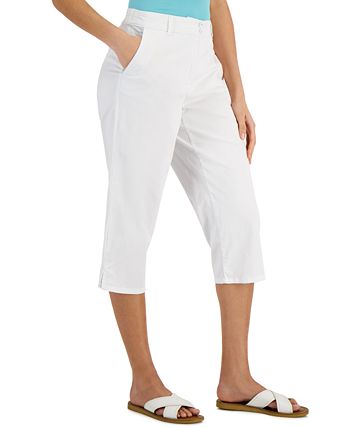 Karen Scott Petite Comfort-Waist Capri Pants, Created for Macy's ...