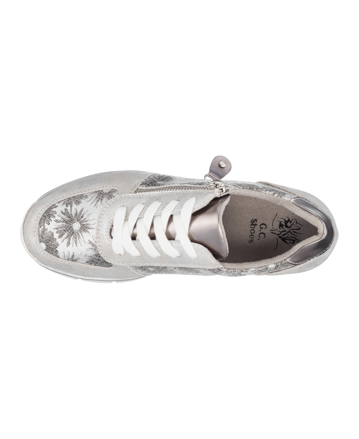 Gc Shoes Women's Palmer Lace Up Sneakers - Silver-Tone