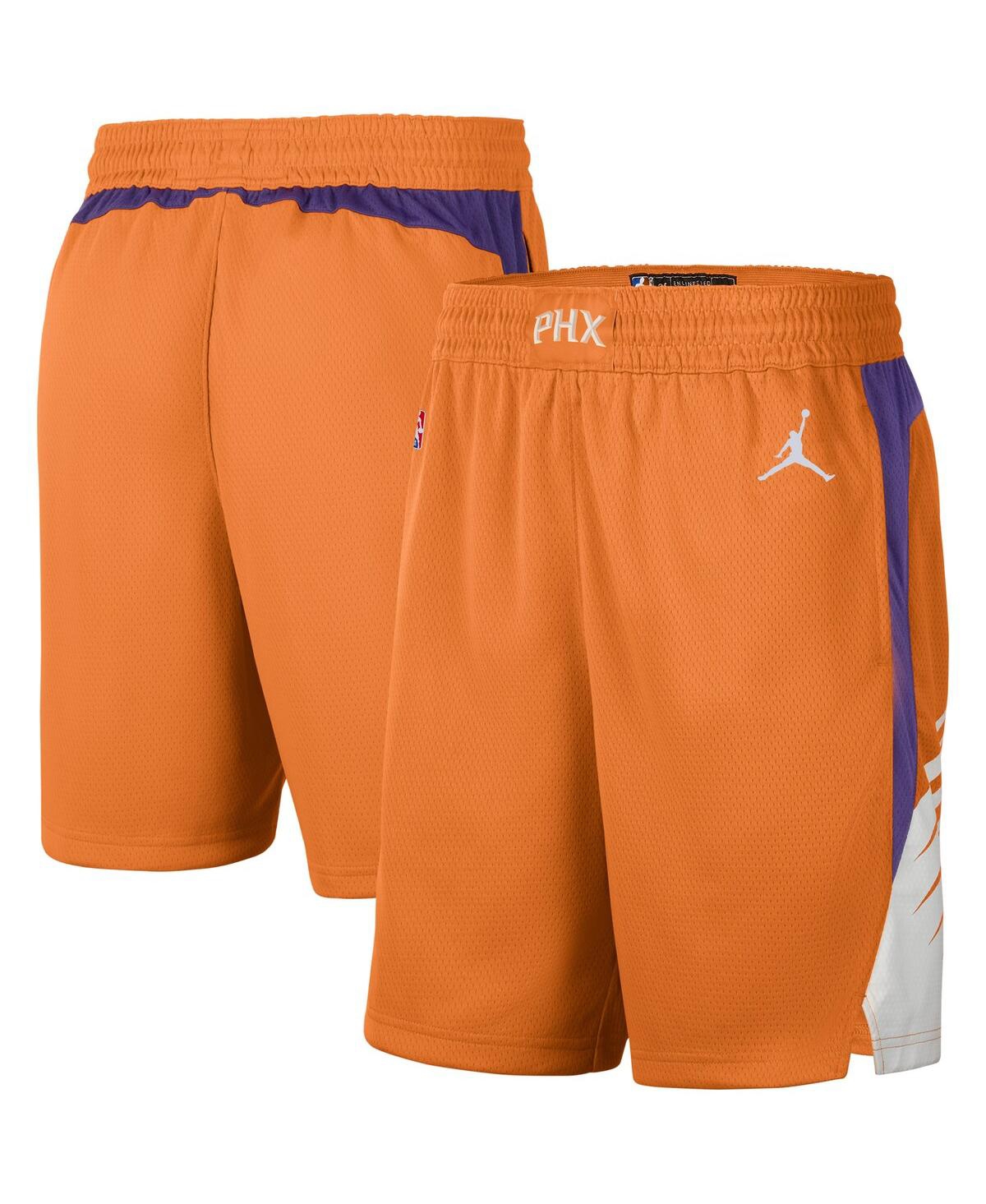 Men's Jordan Orange and White Phoenix Suns 2020/21 Association Edition Performance Swingman Shorts - Orange, White