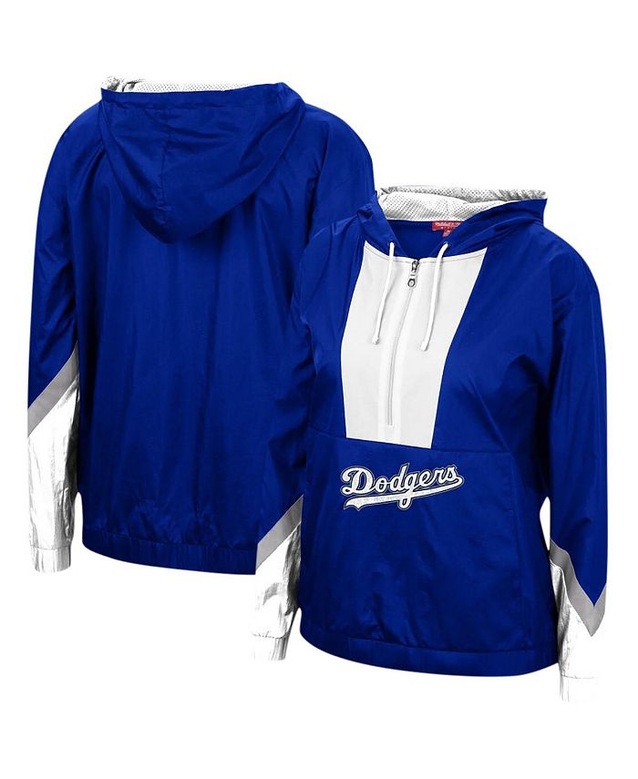 Mitchell & Ness Women's Royal Los Angeles Dodgers Windbreaker 2.0 Half-Zip  Hoodie Jacket - Macy's