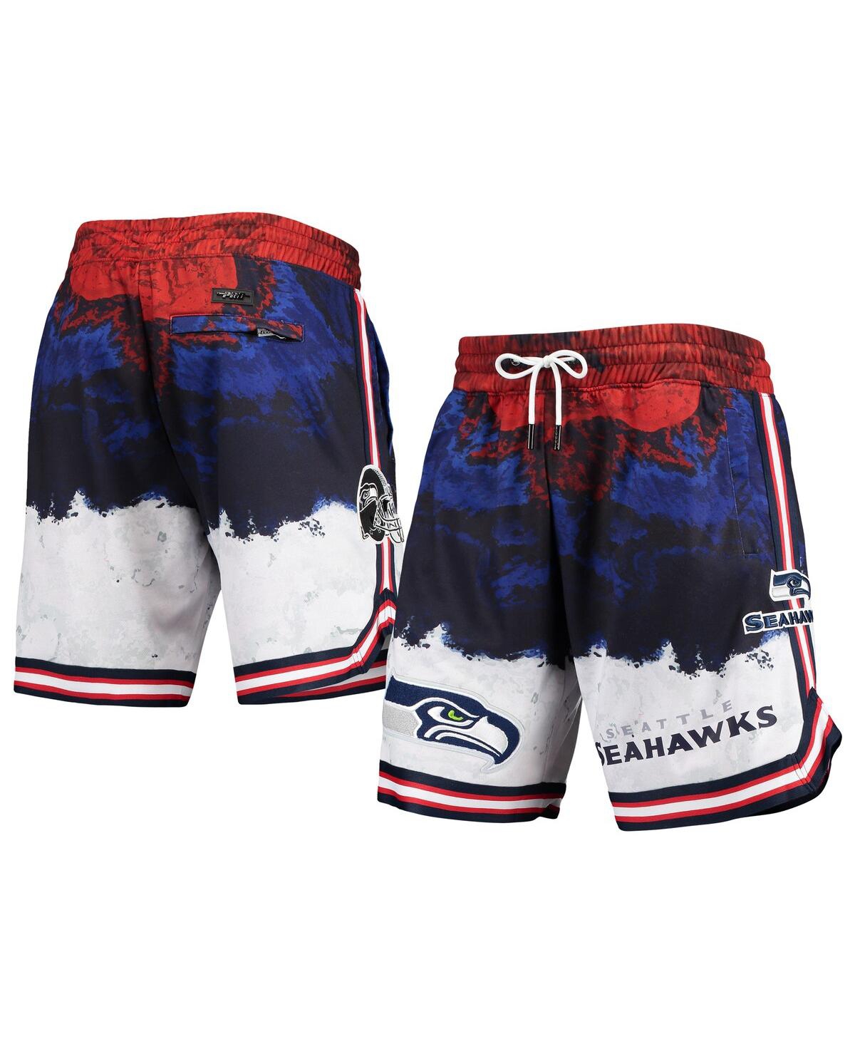 Men's Pro Standard Navy, Red Seattle Seahawks Americana Shorts - Navy, Red