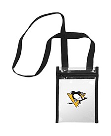 Women's Pittsburgh Penguins To Go Clear Crossbody Tote Bag