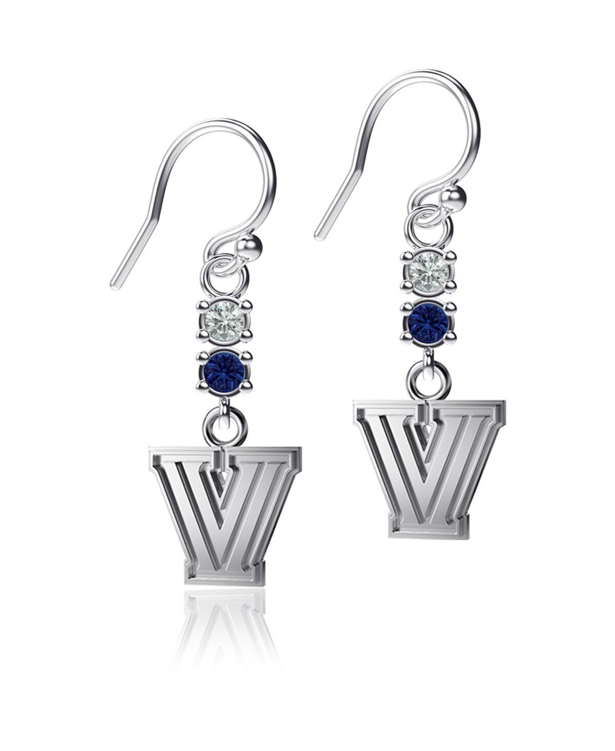 Women's Dayna Designs Villanova Wildcats Dangle Crystal Earrings - Silver-Tone
