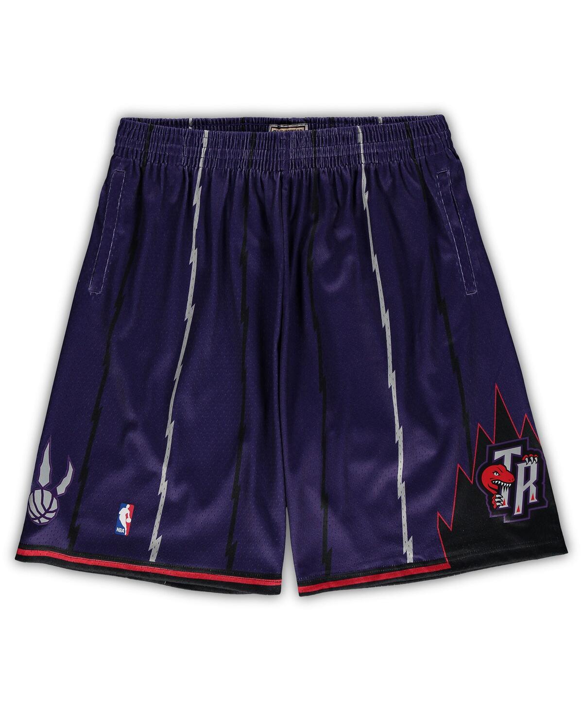 Men's Mitchell NessToronto Raptors Big Tall Hardwood Classics Team Swingman Shorts - Purple