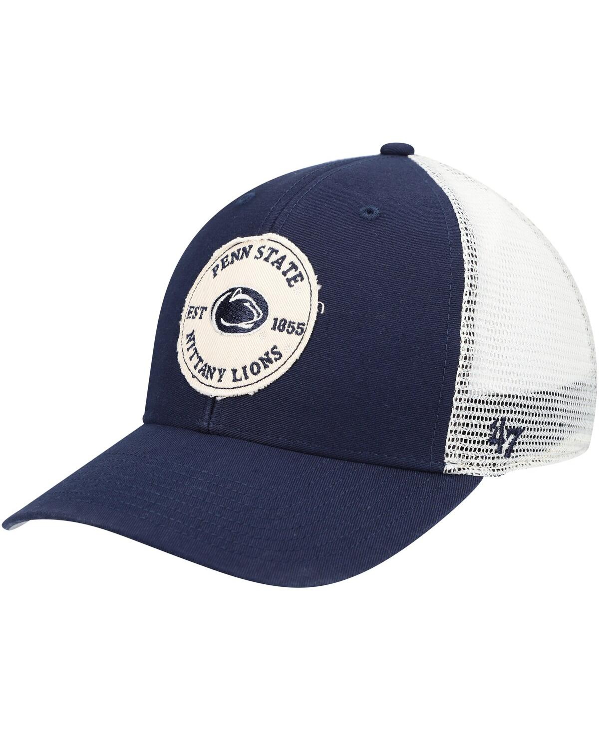Men's '47Penn State Nittany Lions Howell Mvp Trucker Snapback Hat - Navy