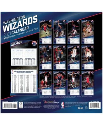 Washington Wizards 2021 Wall Calendar