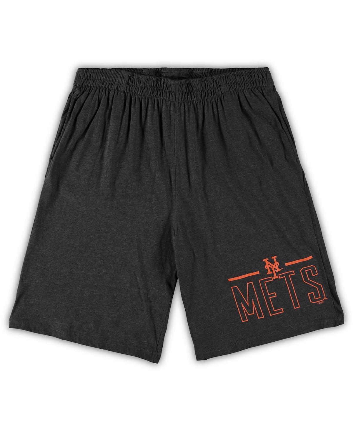 Concepts Sport Men's  Royal, Heathered Charcoal New York Mets Big And Tall T-shirt And Shorts Sleep S In Royal,heathered Charcoal