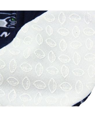 Boys and Girls Infant Seattle Seahawks Piped Raglan Full Zip Coverall - College Navy