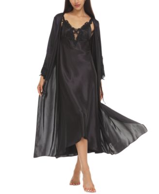 Stella Satin Venise Trim Robe