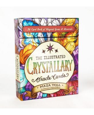 The Illustrated Crystallary Oracle Cards- 36-Card Deck of Magical Gems and Minerals by Maia Toll