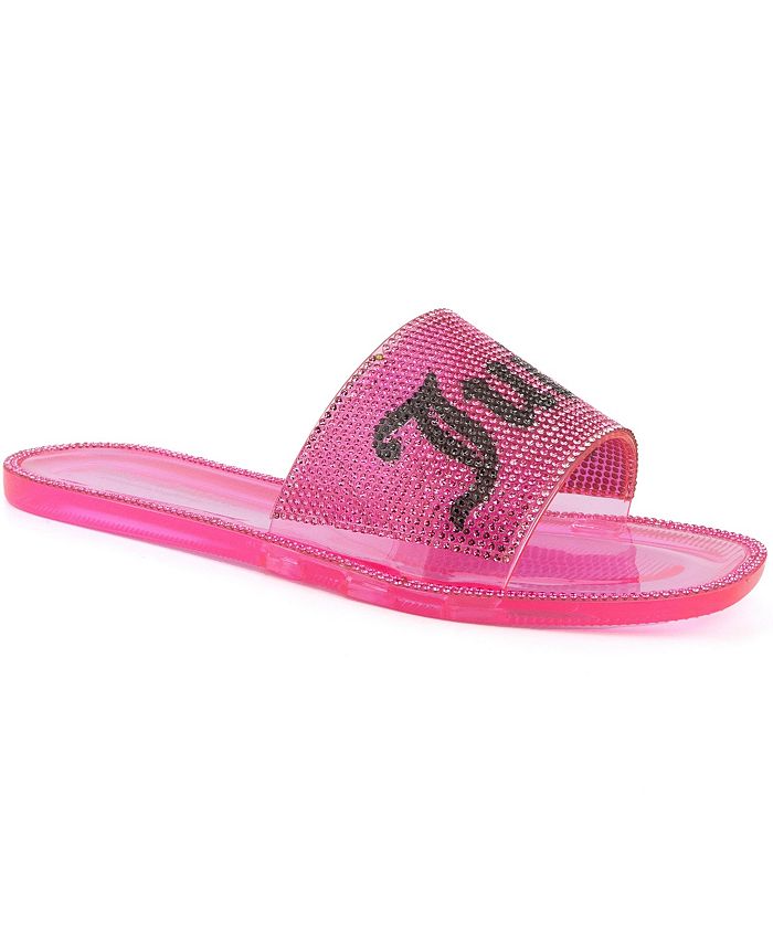 Juicy Couture Women's Hylton Lucite Pool Slide Sandals - Macy's