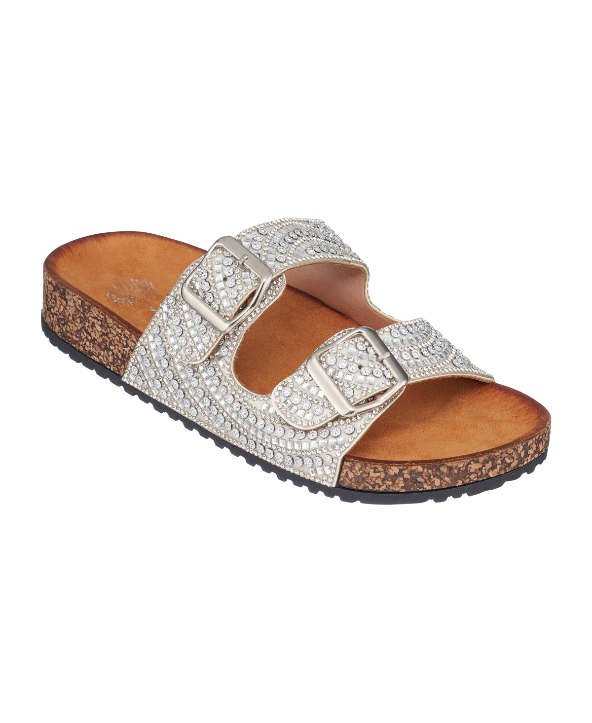 Women's Holly Footbed Sandals - Silver-Tone