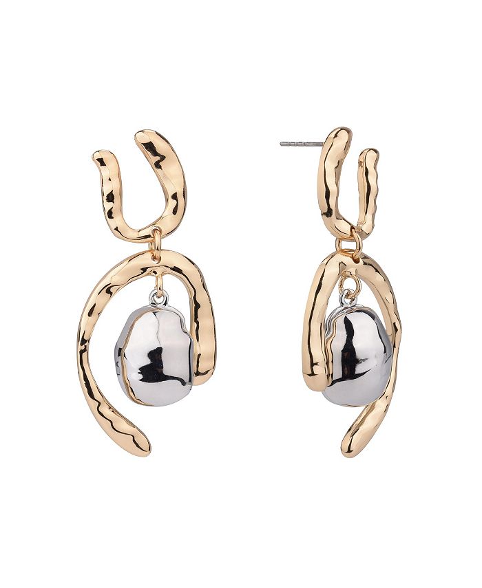 Christian Siriano New York Women's TwoTone Drop Earrings & Reviews Earrings Jewelry