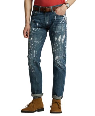 polo ralph lauren paint splatter jeans