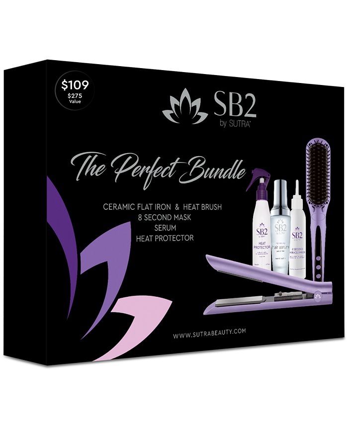 Sutra Beauty 5Pc. Heat Brush and Ceramic Flat Iron Set, Created for Macy's Macy's