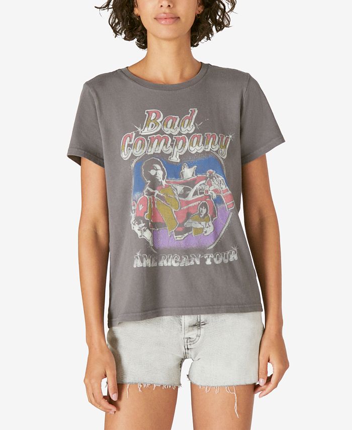Lucky Brand Women's Cotton Bad Company Graphic T-Shirt - Macy's